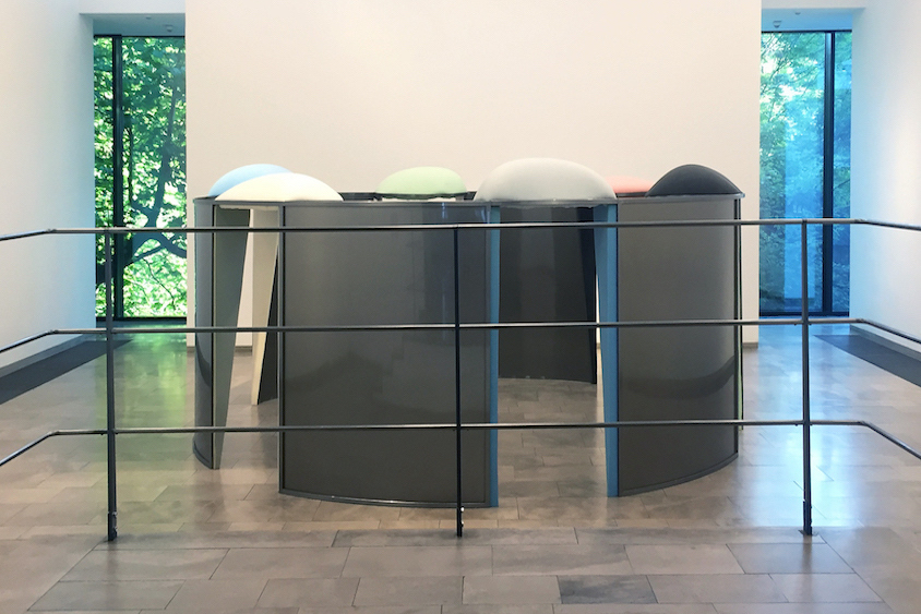 Claudia Piepenbrock: Magazine, New Hall, 2019
steel, sheet metal, foam, 200 x 440 x 440 cm
Installation view: Zustand in Zonen, 2019, Zone 5, Gerhard-Marcks-Haus, Bremen /Photo: Rüdiger Lubricht
Claudia Piepenbrock: Magazine, New Hall, 2019
steel, sheet metal, foam, 200 x 440 x 440 cm
Installation view: Zustand in Zonen, 2019, Zone 5, Gerhard-Marcks-Haus, Bremen /Photo: Rüdiger Lubricht